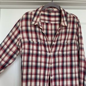 Red Plaid Horny Toad Button-Down Shirt
